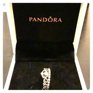 PANDORA My Princess Cubic Zirconia Ring- Silver